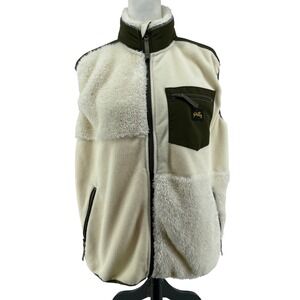 Stan Ray Patchwork Fleece Vest Mens XL Workwear Streetwear Outdoor Gorpcore